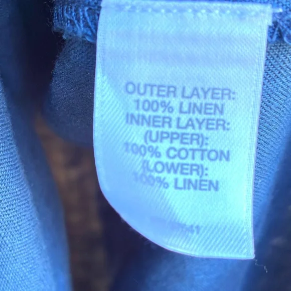 J. Jill Pure Jill Linen Blue Long Sleeveless Dress Sz Medium - Picture 3 of 4